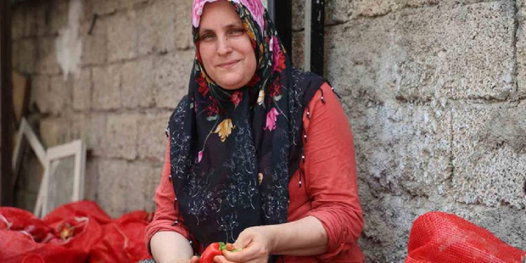 Güneşte pişiyor buram buram emek kokuyor! Adana’da yoğun mesai: Damlarda rengarenk sergileniyor 2